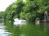 Our dock and the "Victor" on mooring